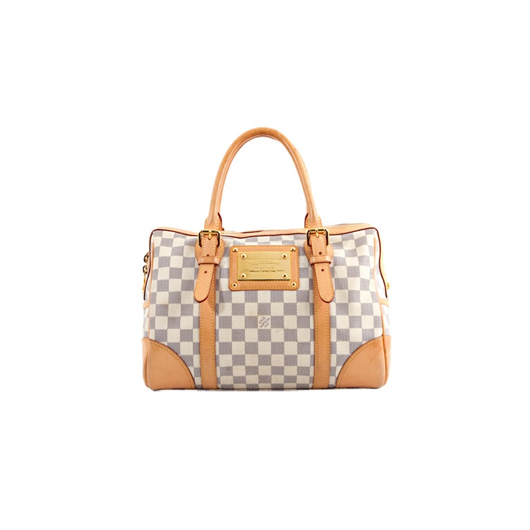 LOUIS VUITTON Damier Azur Berkeley Speedy Bag Purse For Sale