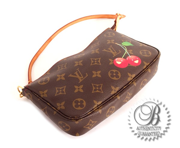 LOUIS VUITTON Pochette Accessories Cerises Cherries Bag For Sale 1