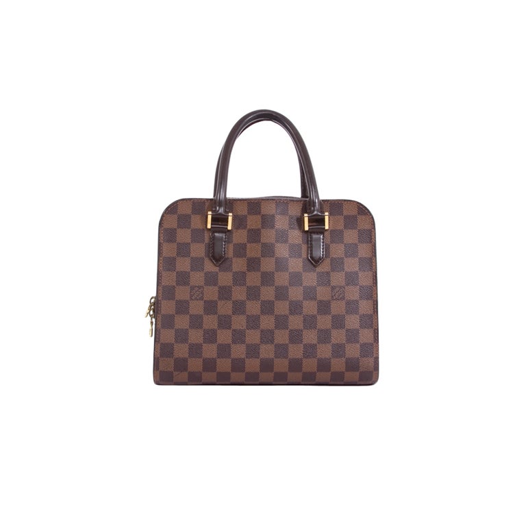 Louis Vuitton Damier Ebene Canvas and Leather Triana Bag at 1stDibs  louis  vuitton tote bag, lv tote bag, louis vuitton damier ebene triana bag