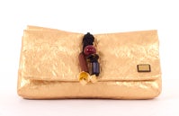 LOUIS VUITTON African Queen Limelight Clutch Bag Gold