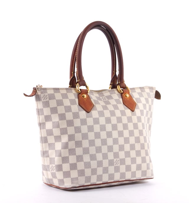 Women's LOUIS VUITTON Damier Azur Saleya PM Tote Bag For Sale