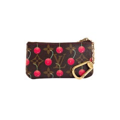 Limited Edition Louis Vuitton Monogram Cerises Pochette with Murkami  Cherries For Sale at 1stDibs