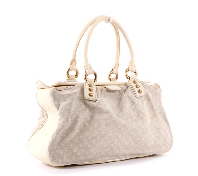Women's LOUIS VUITTON Mini Lin Sand Beige Trapeze GM Bag For Sale