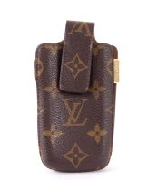 LOUIS VUITTON Monogram Canvas Cell Phone Holder Iphone