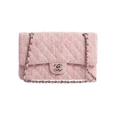 CHANEL Light Tweed Classic Flap Bag