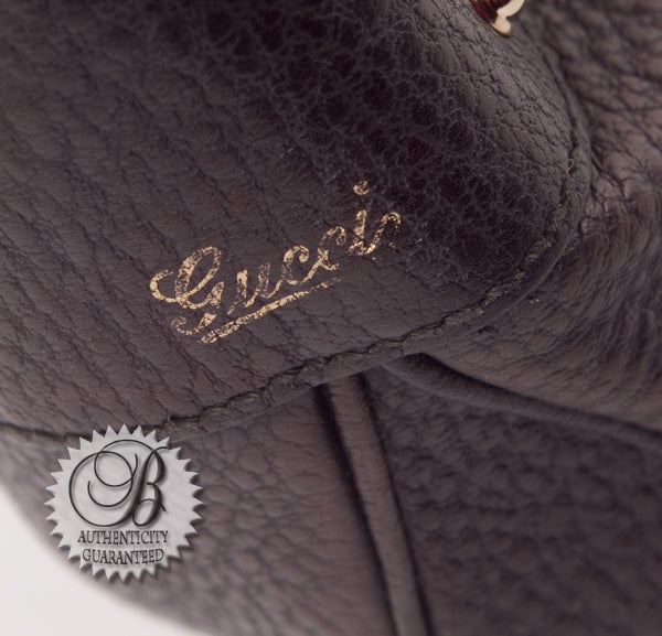 GUCCI Black Leather Nappa Crescent Half Moon Hobo Bag 3