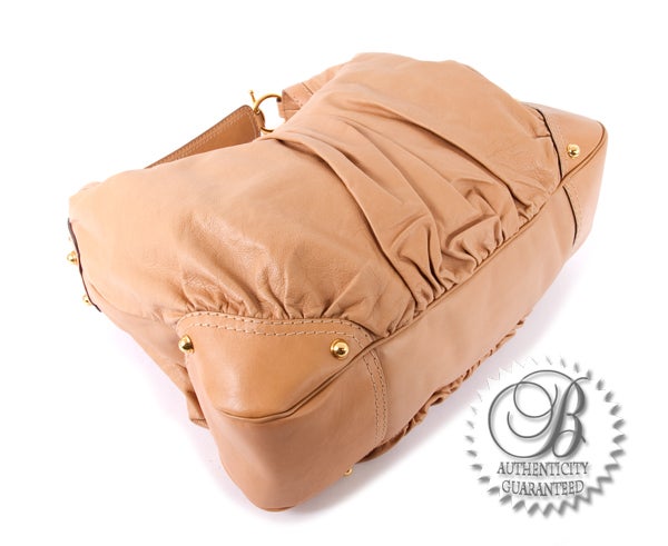 GUCCI Large JOCKEY Hobo Leather Tan Beige Shoudler Bag For Sale 1