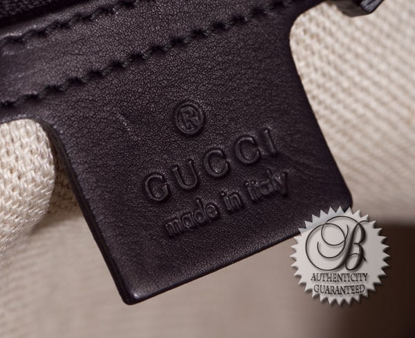 GUCCI Black Leather HANDMADE Woven Front Tassels Shoulder Bag 2