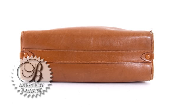 GUCCI Stirrup Vintage Hobo Shoulder Bag Saddle Brown 1