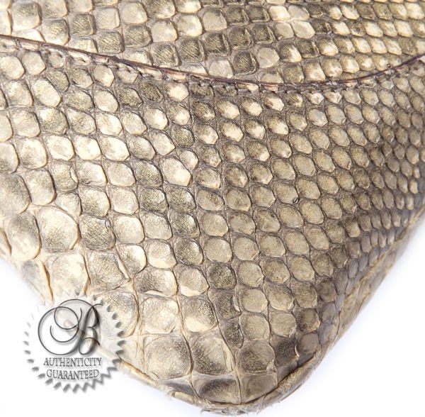 DUPLICATE GUCCI Python Jackie O Bouvier Hobo Shoulder Bag New 3