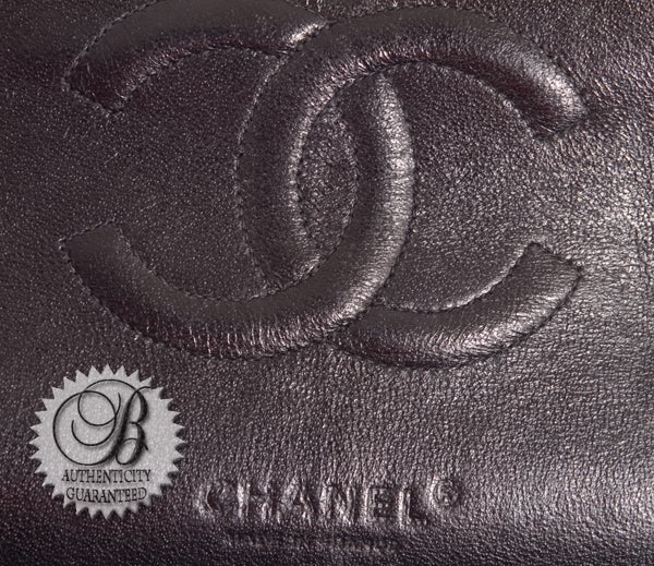 CHANEL Black White Tweed Chain Shoulder Bag Flap Purse For Sale 5
