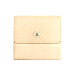 CHANEL Ivory French Purse Wallet