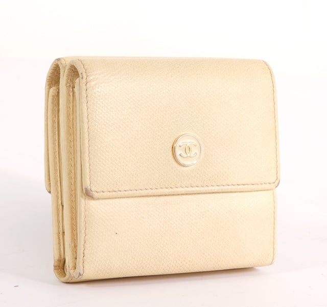 CHANEL Ivory French Purse Wallet