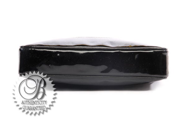 Women's CHANEL Black Patent Leather Petite Shopping Bag