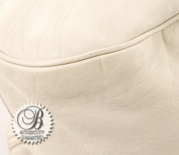 De las mujeres CHRISTIAN DIOR Bolso de Asa Superior Gaucho Grande Blanco Marfil