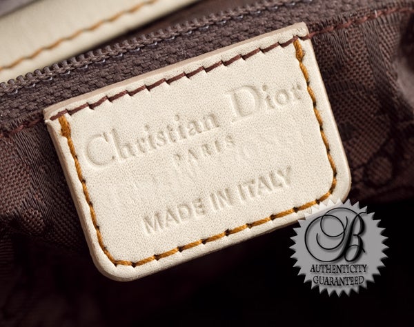 CHRISTIAN DIOR Bolso de Asa Superior Gaucho Grande Blanco Marfil 4