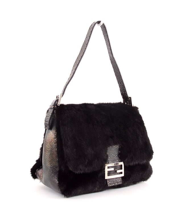 FENDI Mama Forever MINK Hobo Bag $2500 Mint