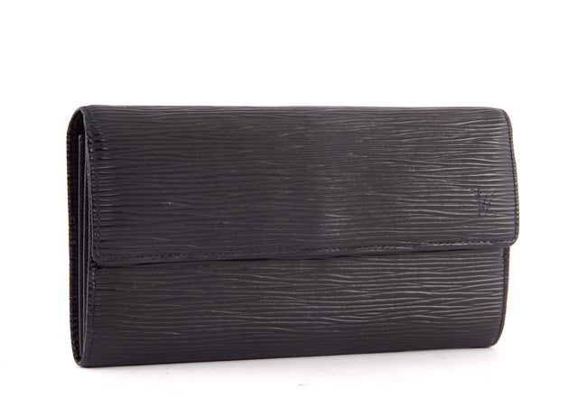 Women's LOUIS VUITTON Black Epi International Wallet For Sale