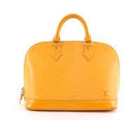 LOUIS VUITTON Yellow Epi Leather Alma Bag