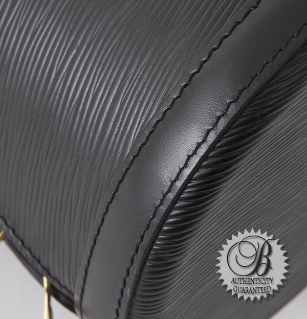 LOUIS VUITTON Black Epi Leather Gobelins Backpack 2