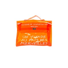 HERMES Orange Vinyl Travel Beach VOYAGE Kelly Bag