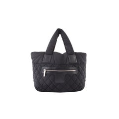 CHANEL Quilted Nylon Coco Cocoon Tote Bag
