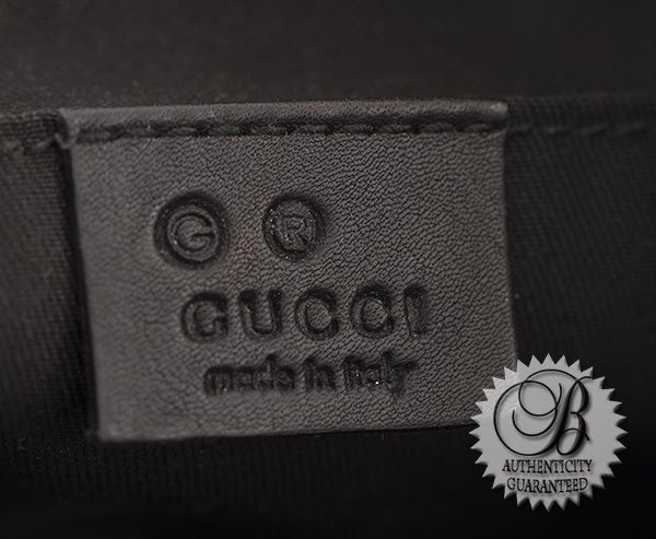 GUCCI Monogram GG Black Denim Crescent Hobo Bag For Sale 2