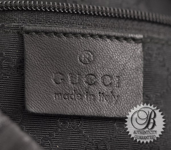 GUCCI Black Leather Tasseled Shoulder Bag For Sale 5