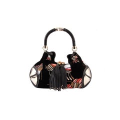 GUCCI Limted Edition Embroidery INDY Tassel Bag