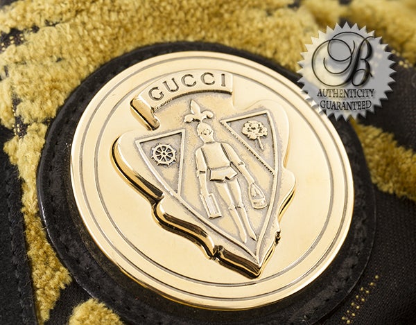 GUCCI Large Hysteria Hobo Bag Tapestry Velour Limited Edition Ru For Sale 2