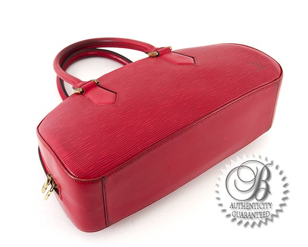 Women's LOUIS VUITTON Red Epi  Leather Jasmin Bag
