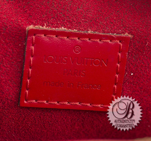 LOUIS VUITTON Red Epi  Leather Jasmin Bag 4