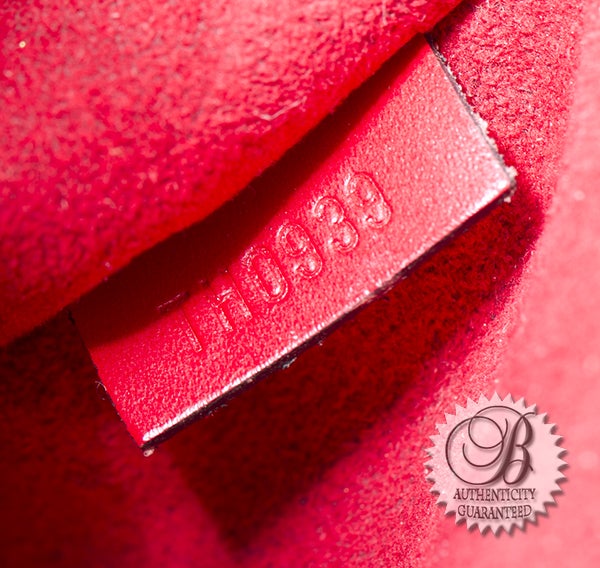 LOUIS VUITTON Red Epi  Leather Jasmin Bag 5