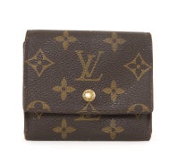 LOUIS VUITTON Monogram Canvas Small Porte Monnaie Change Purse W