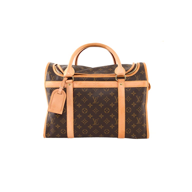 LOUIS VUITTON Monogram Canvas Sac Chien Dog Carrier Bag 40