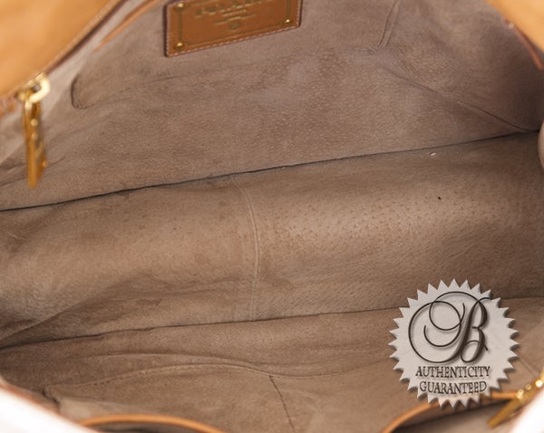 PRADA Runway Beige Canapa Baroque Flap Canapa Bag Tote 3