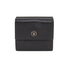Chanel Black French Purse Wallet