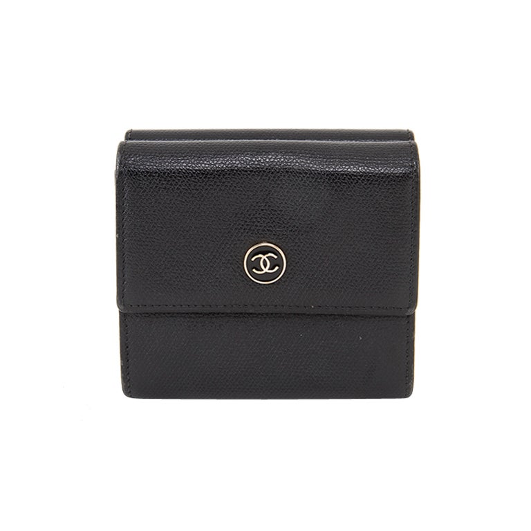 Chanel Black French Purse Wallet at 1stDibs