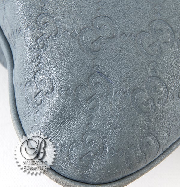 Gucci Guccissima GG Blue Hobo Britt Bag 2