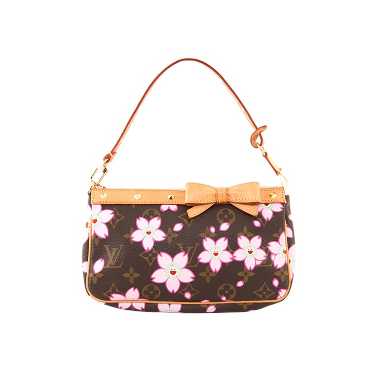 Louis Vuitton Cherry Blossom Pochette Accessories Bag For Sale at 1stDibs   lv cherry blossom pochette, louis vuitton sakura bag, louis vuitton  pochette cherry blossom