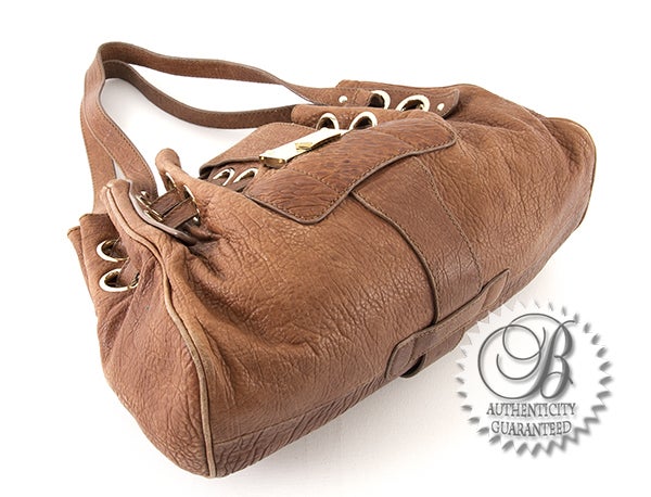 Women's Jimmy Choo Caramel Embossed Leather Riki Shopper Bag For Sale