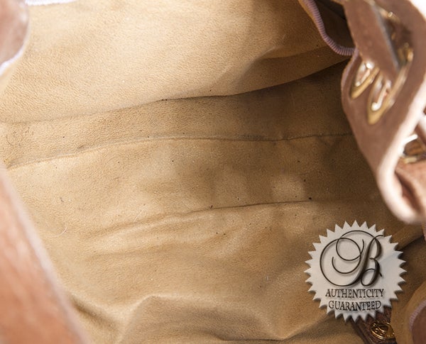 Jimmy Choo Caramel Embossed Leather Riki Shopper Bag For Sale 4