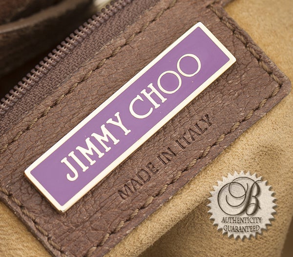 Jimmy Choo Caramel Embossed Leather Riki Shopper Bag For Sale 5