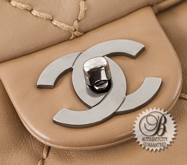 Chanel Beige Lamb Diamond Stitch Expandable Tote Bag For Sale 1