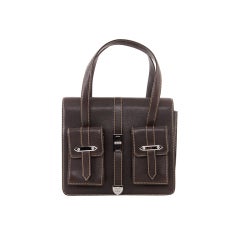 Chanel Small Chocolate Brown Evening Handbag Purse