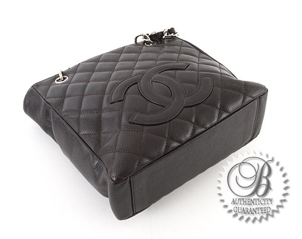 SOLD - Chanel Black Caviar PST Shopping Tote