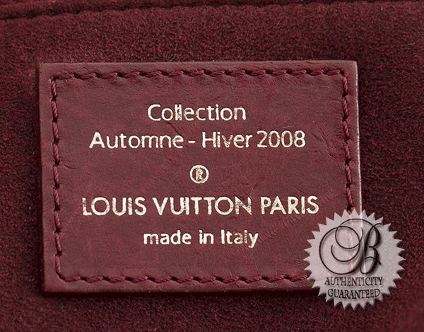 Louis Vuitton Burgundy Souple Whisper PM Tote For Sale 5
