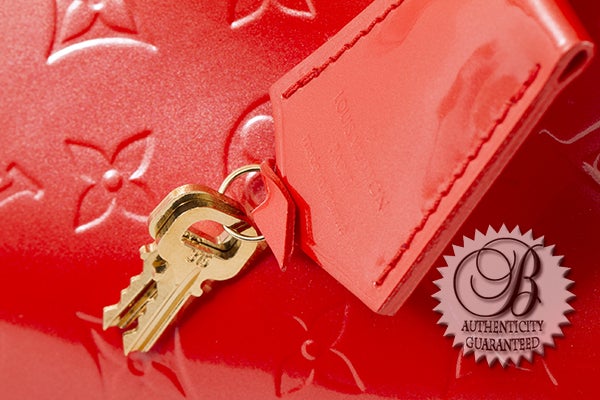 Louis Vuitton Sunset Orange Vernis Alma MM Bag For Sale 3