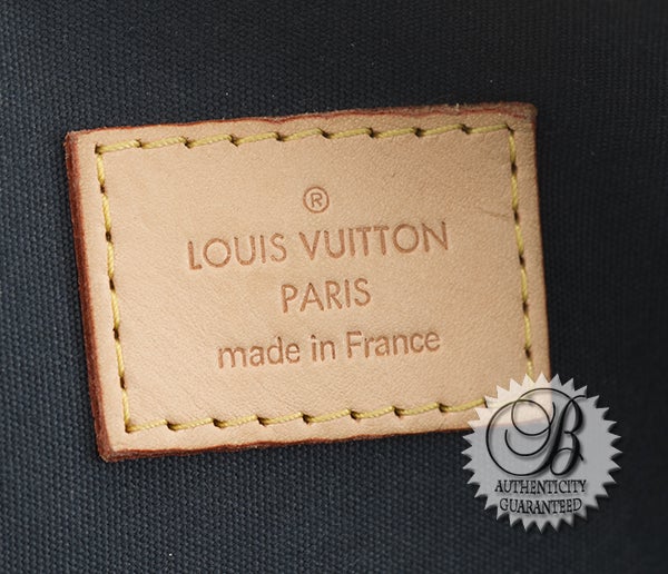 Louis Vuitton Bleu Nuit Vernis Alma MM Bag For Sale 5