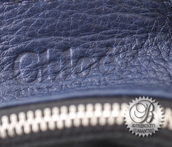 Chloe Blue Midnight w Silver Hardware Paddington Bag For Sale 2